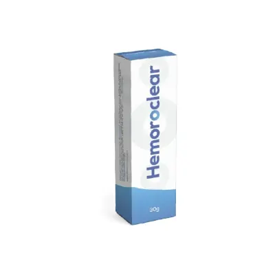 Hemoroclear bitkisel bakım kremi, 30 g tüp ve kutusu