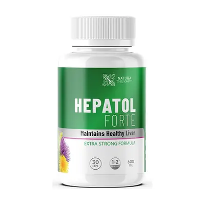 Hepatol Forte bitkisel karaciğer kapsülü, Natura Therapy 30 kapsüllük şişe