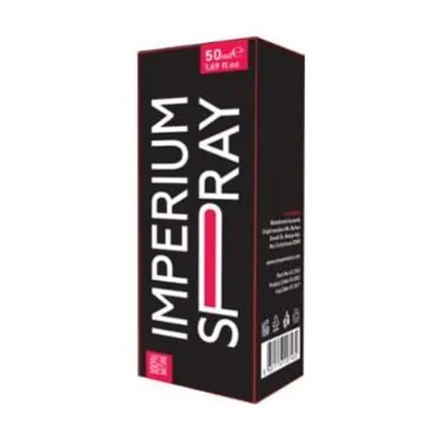 Imperium Spray 50 ml bakım spreyi, siyah kutu ve pembe şerit