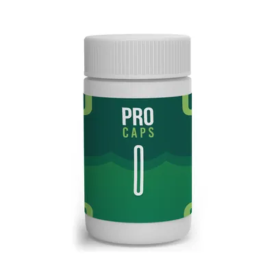 Pro Caps prostat kapsülü, plastik kavanoz